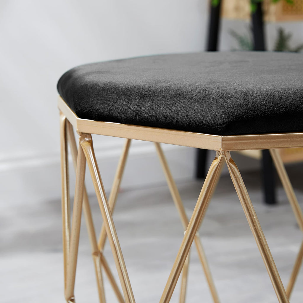 Home Collections Hexagon Metal Footstool, product image 9