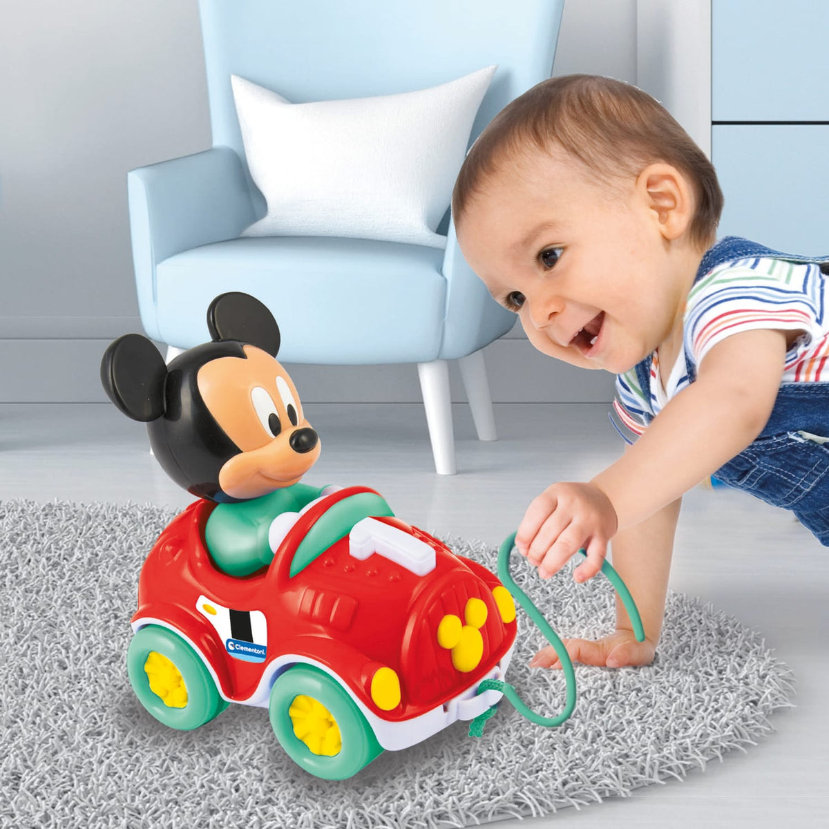 Clementoni Baby Mickey Pull Along Car, product image 3