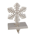 Festive Feeling Silver Christmas Stocking Holder - Snowflake
