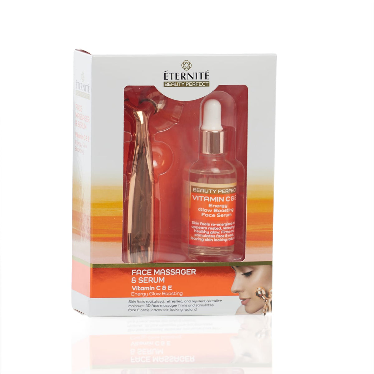 Eternite Face Massager & Serum Gift Set - Vitamin C&E