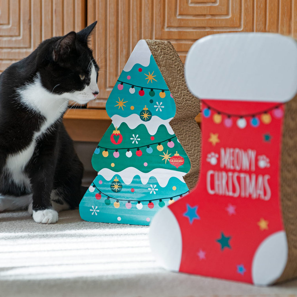 Festive Paws Scratch Tree - Stocking, product image 3