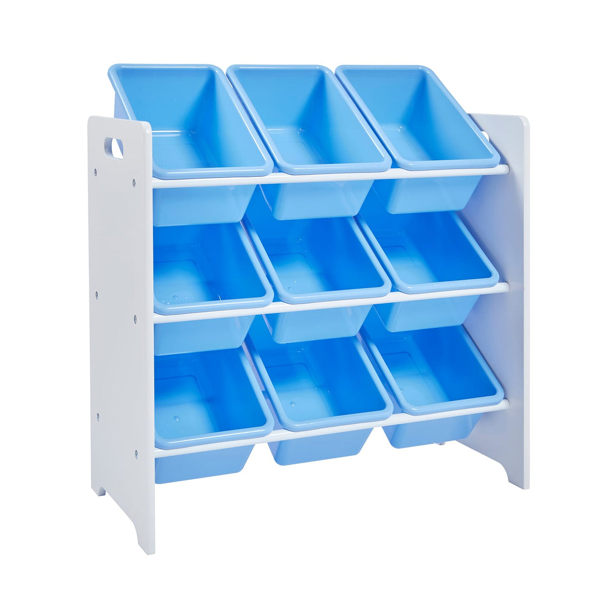 Liberty House Toys Kids 9 Bin Storage unit - White & Blue, product image 4